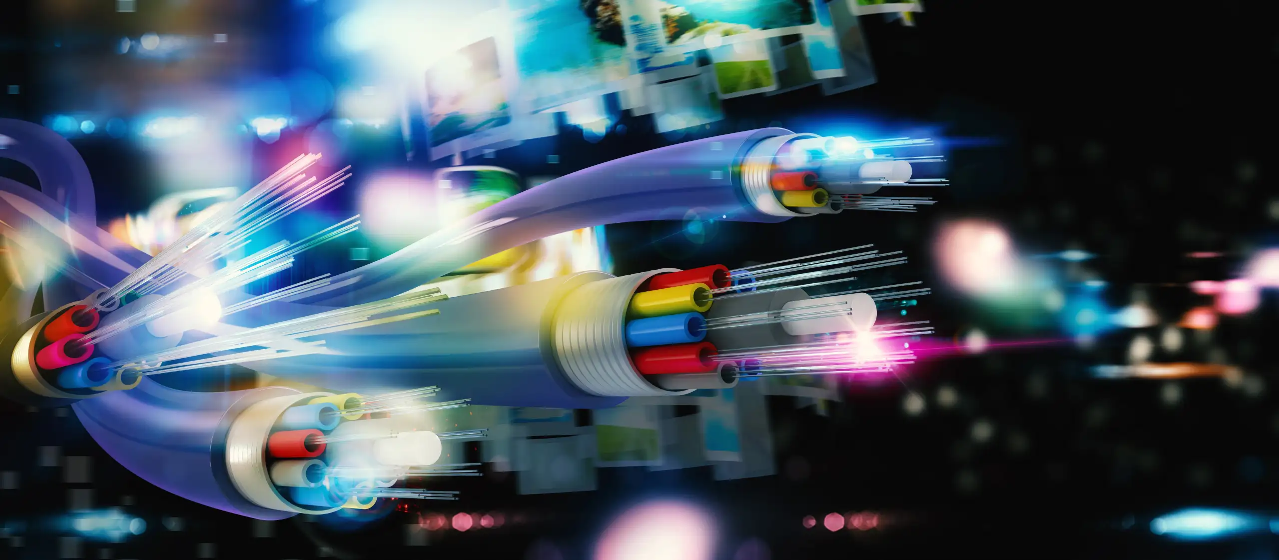 cables de fibra óptica